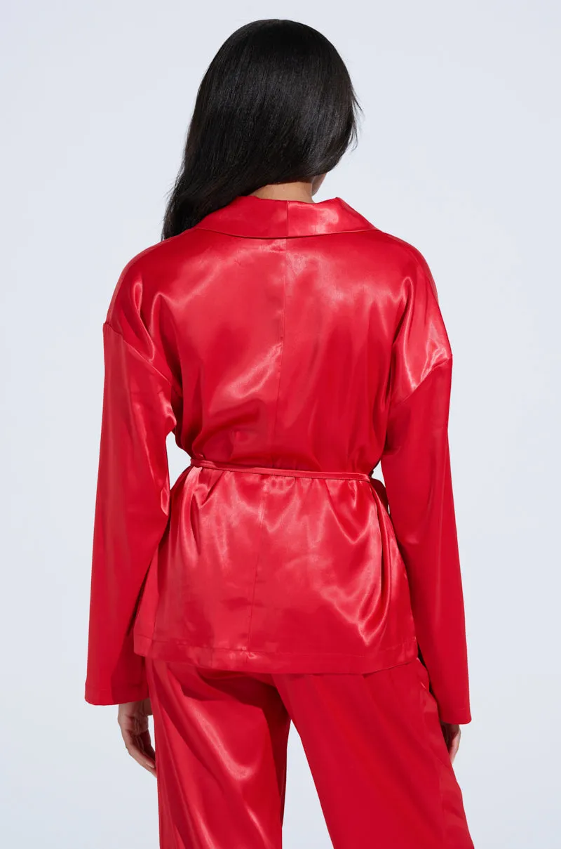 HOLD ONTO ME TIE FRONT BLOUSE sold by AKIRA product image thumbnail 5