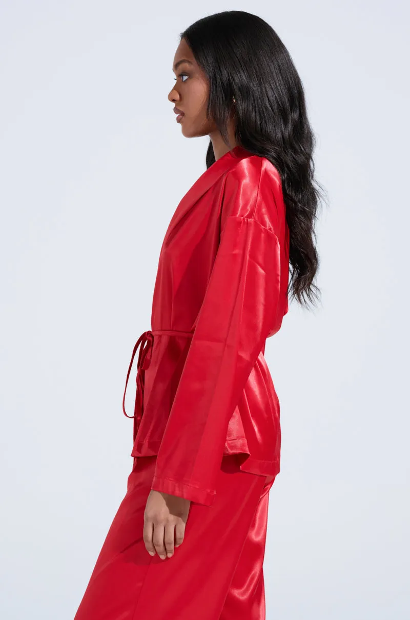 HOLD ONTO ME TIE FRONT BLOUSE sold by AKIRA product image thumbnail 4