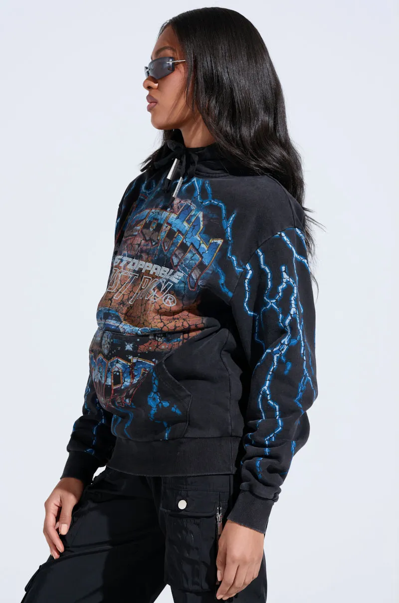THUNDERSTRUCK HOODED SWEATSHIRT sold by AKIRA product image thumbnail 4