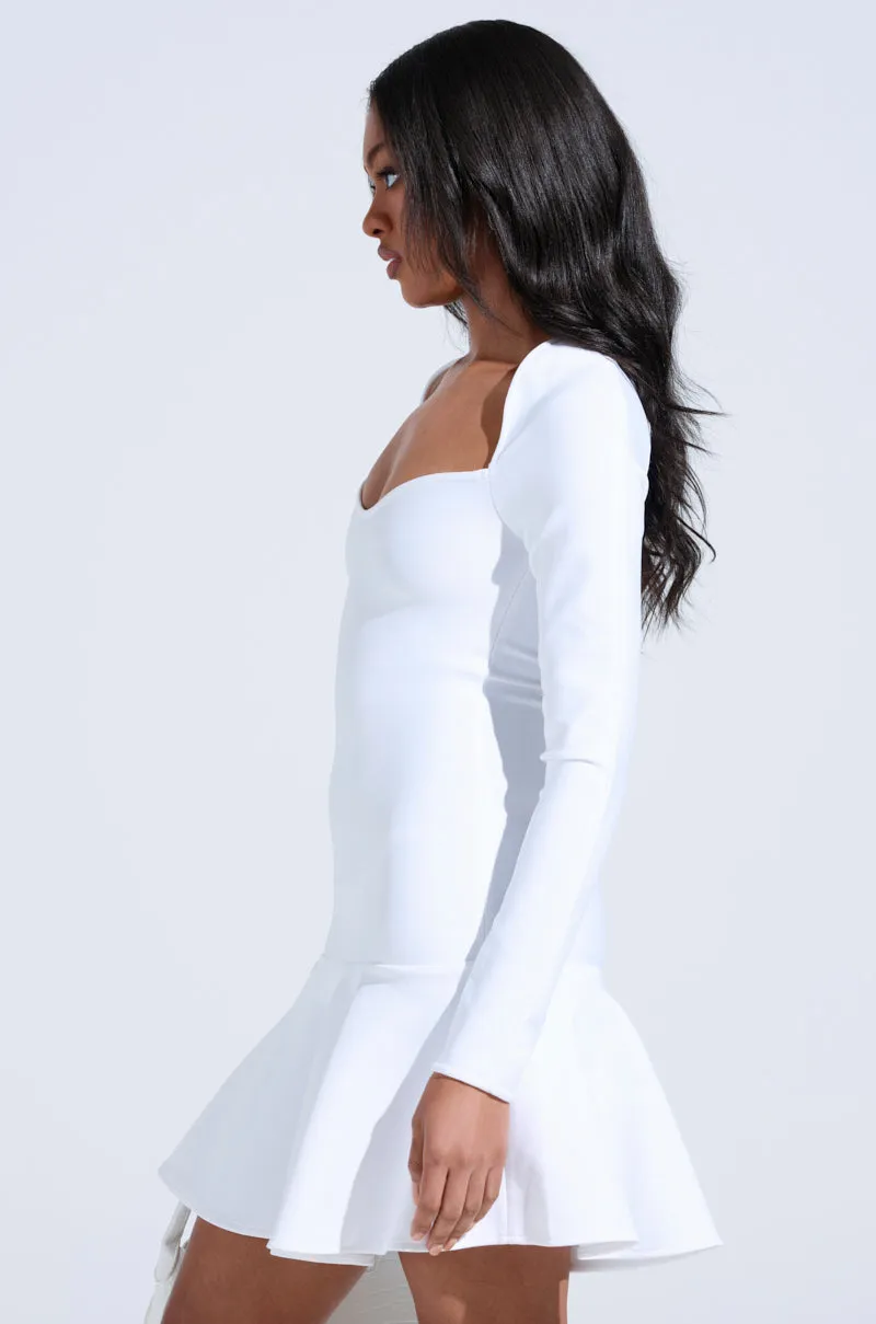 HIGHLY FAVORED BANDAGE MINI DRESS IN WHITE sold by AKIRA product image thumbnail 3