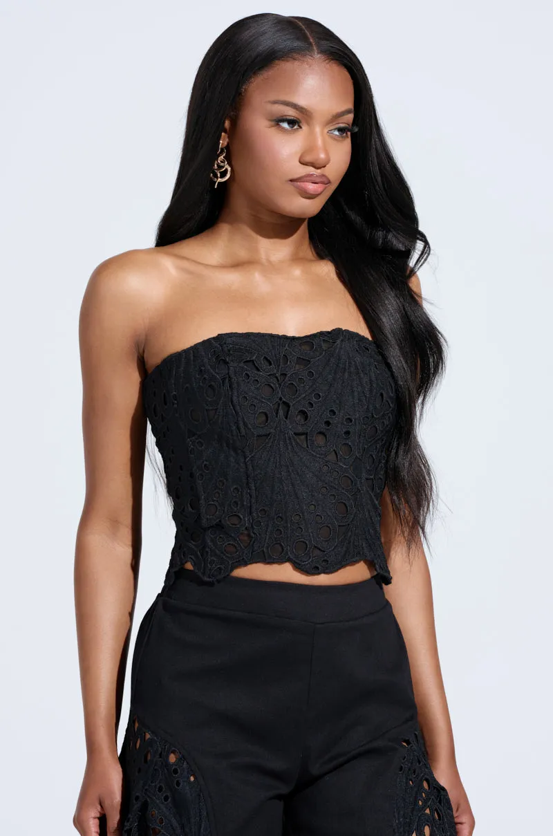 YOU WILL SEE WOVEN TUBE TOP sold by AKIRA product image thumbnail 3