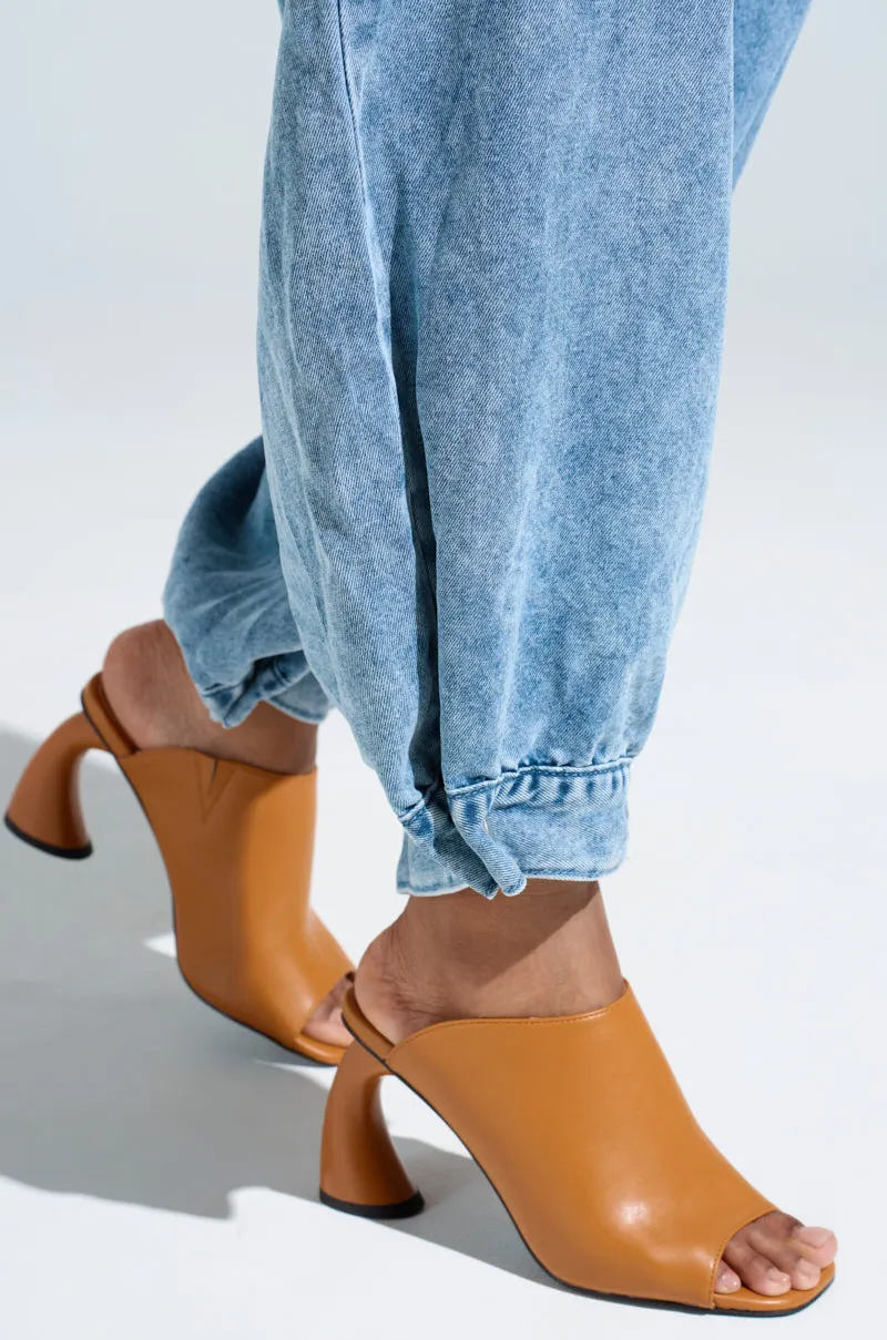 AZALEA WANG TAN SLIP ON MULE SANDAL sold by AKIRA product image thumbnail 2