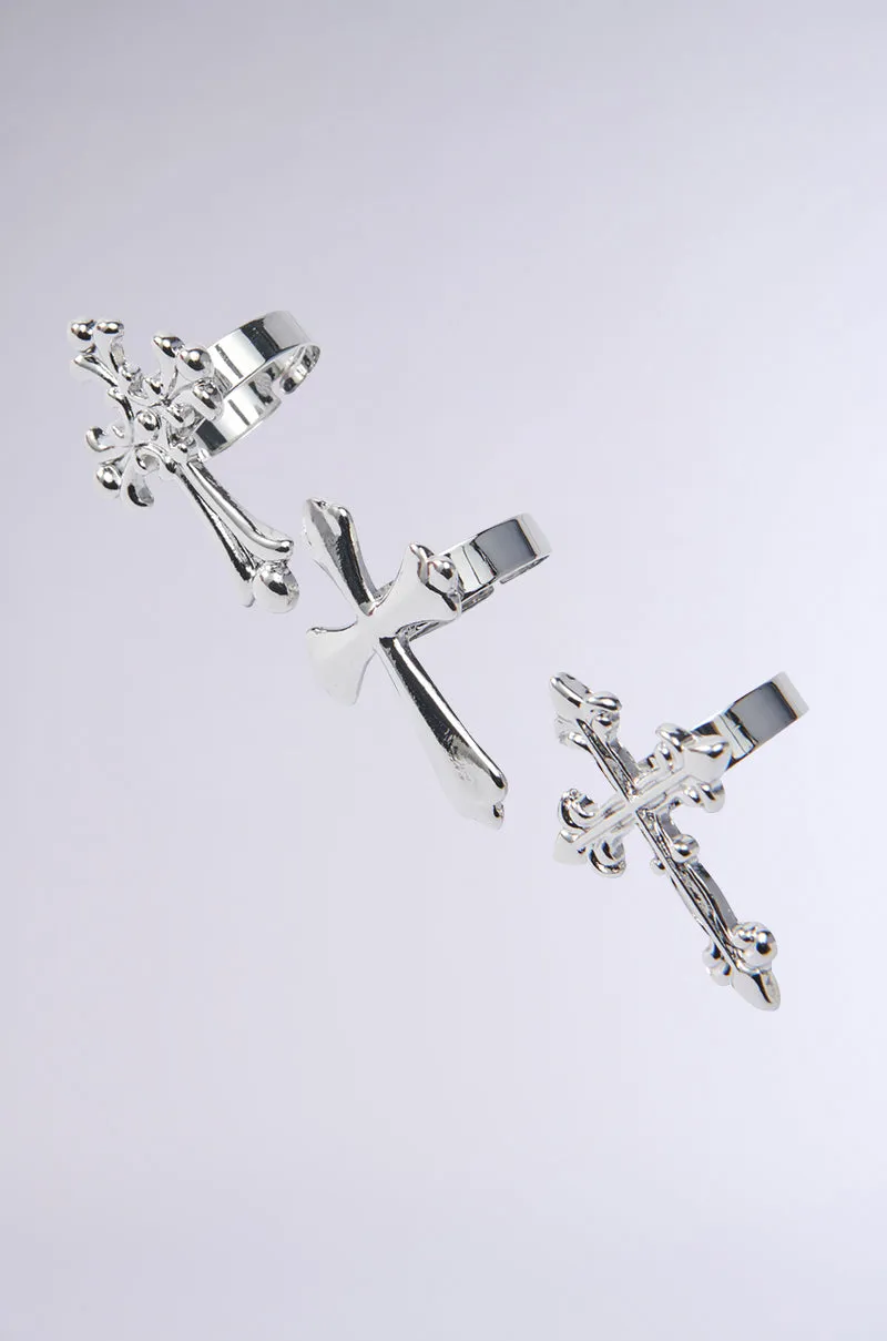 CROSS MY HEART RING SET sold by AKIRA product image thumbnail 3