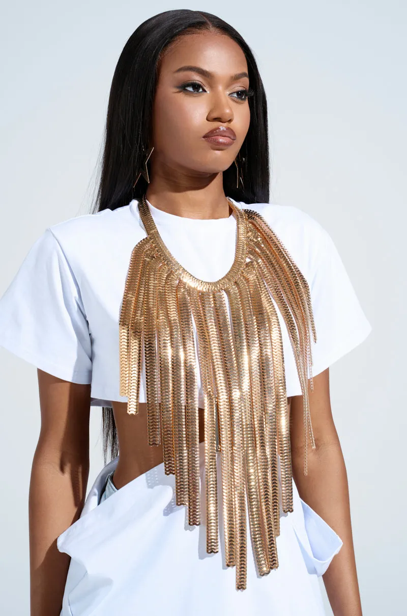 CANT TELL ME NO CHAIN NECKLACE sold by AKIRA product image thumbnail 3