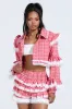 SUNNY RUFFLE BOMBER sold by AKIRA
