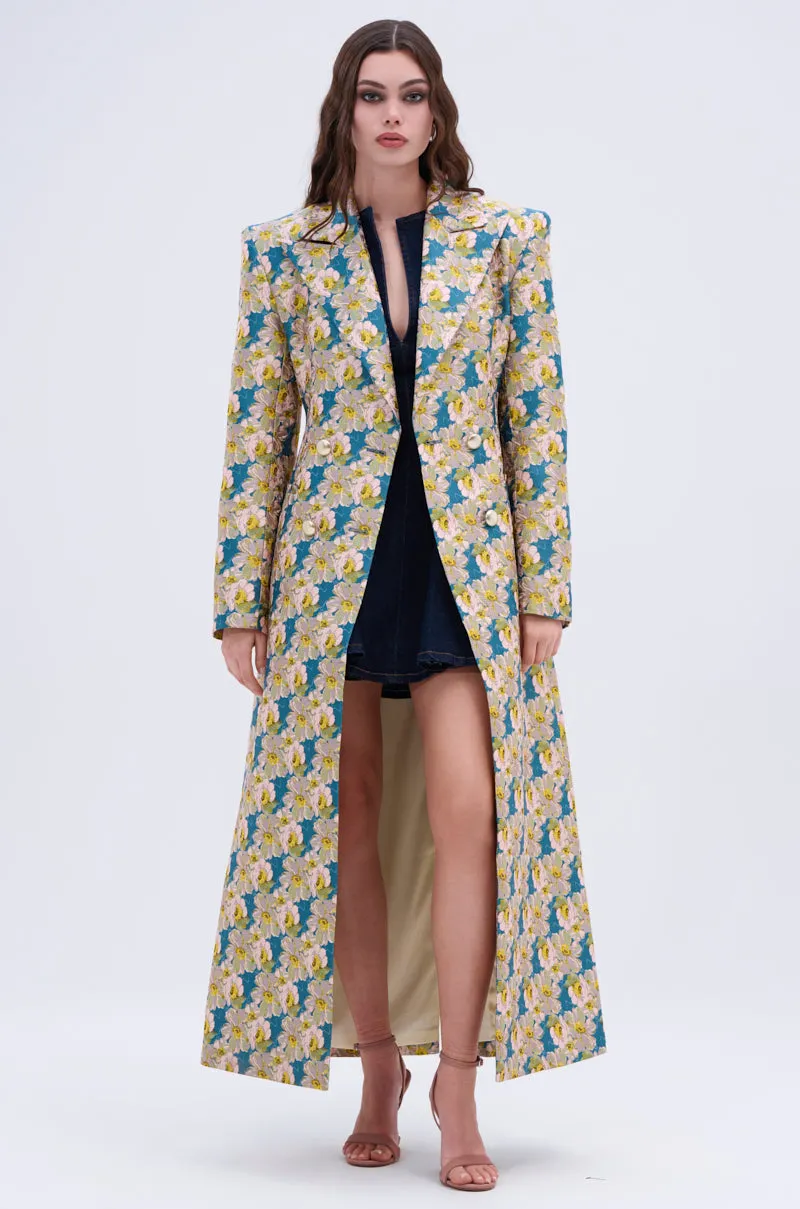 SCARLETT LUXE TRENCH IN BROCADE sold by AKIRA product image thumbnail 2