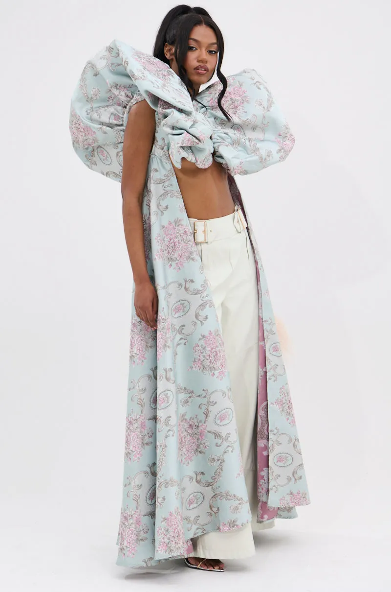 FEELING HEAVENLY BROCADE SHORT SLEEVE BLOUSE sold by AKIRA product image thumbnail 2