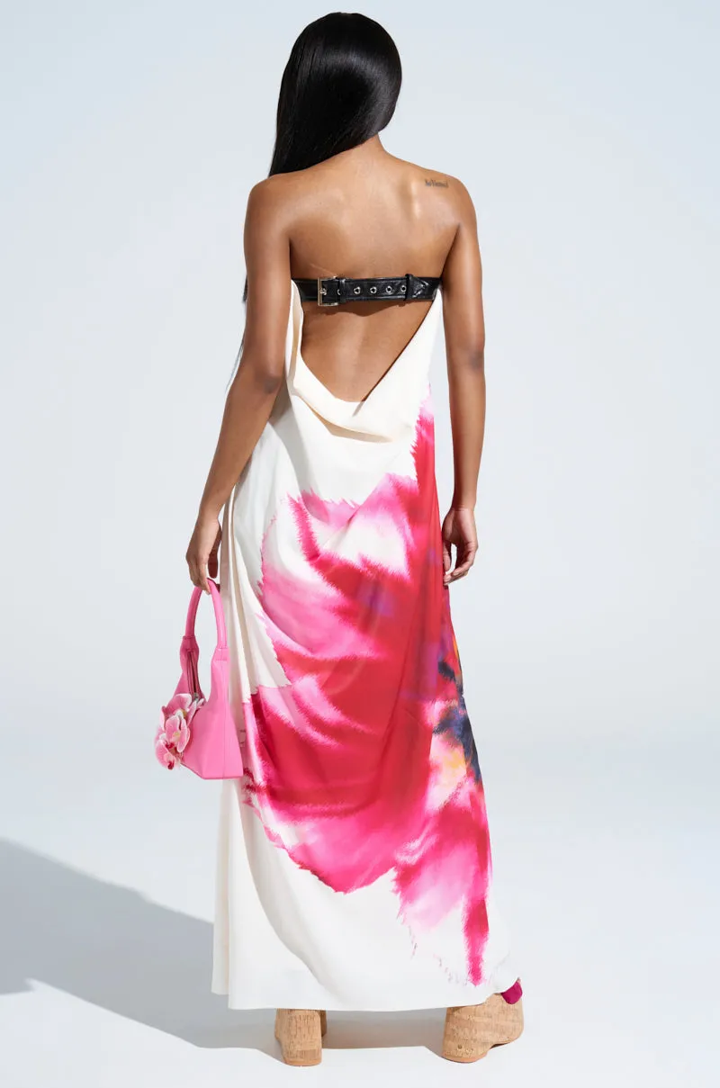 SWEET AND SPICY SATIN MAXI DRESS sold by AKIRA product image thumbnail 5