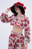 FULL OF ROSES CROPPED BOMBER sold by AKIRA