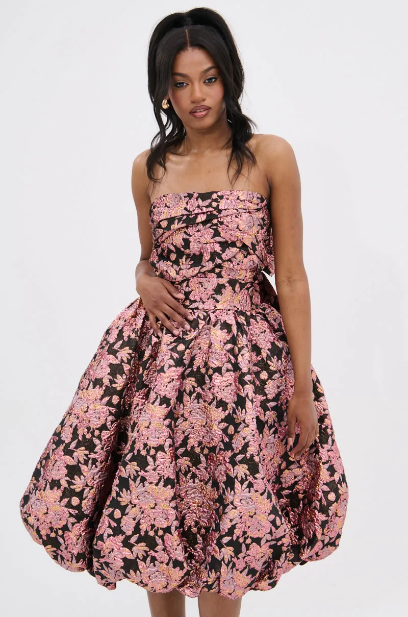CHARLOTTE BROCADE MIDI DRESS sold by AKIRA product image thumbnail 3