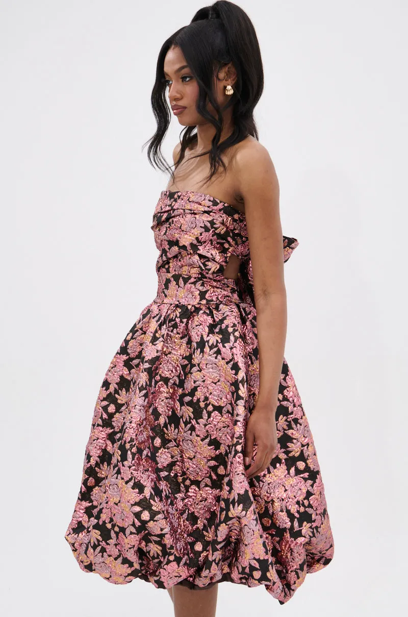 CHARLOTTE BROCADE MIDI DRESS sold by AKIRA product image thumbnail 4