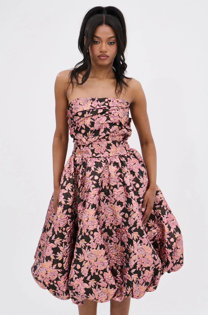 CHARLOTTE BROCADE MIDI DRESS sold by AKIRA product image thumbnail 2