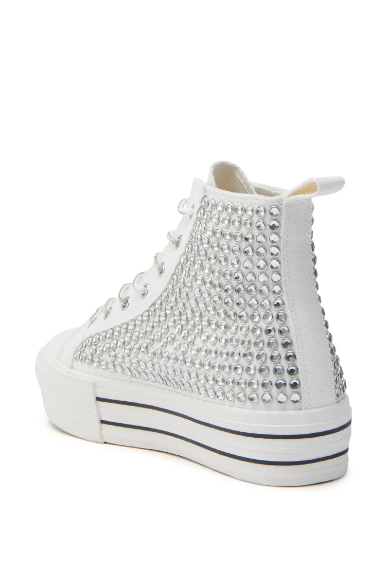 AZALEA WANG ZAFRINA WHITE HIGH TOP SNEAKER sold by AKIRA product image thumbnail 5