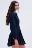 ALL ABOUT MY BUSINESS DENIM MINI DRESS IN DARK BLUE sold by AKIRA
