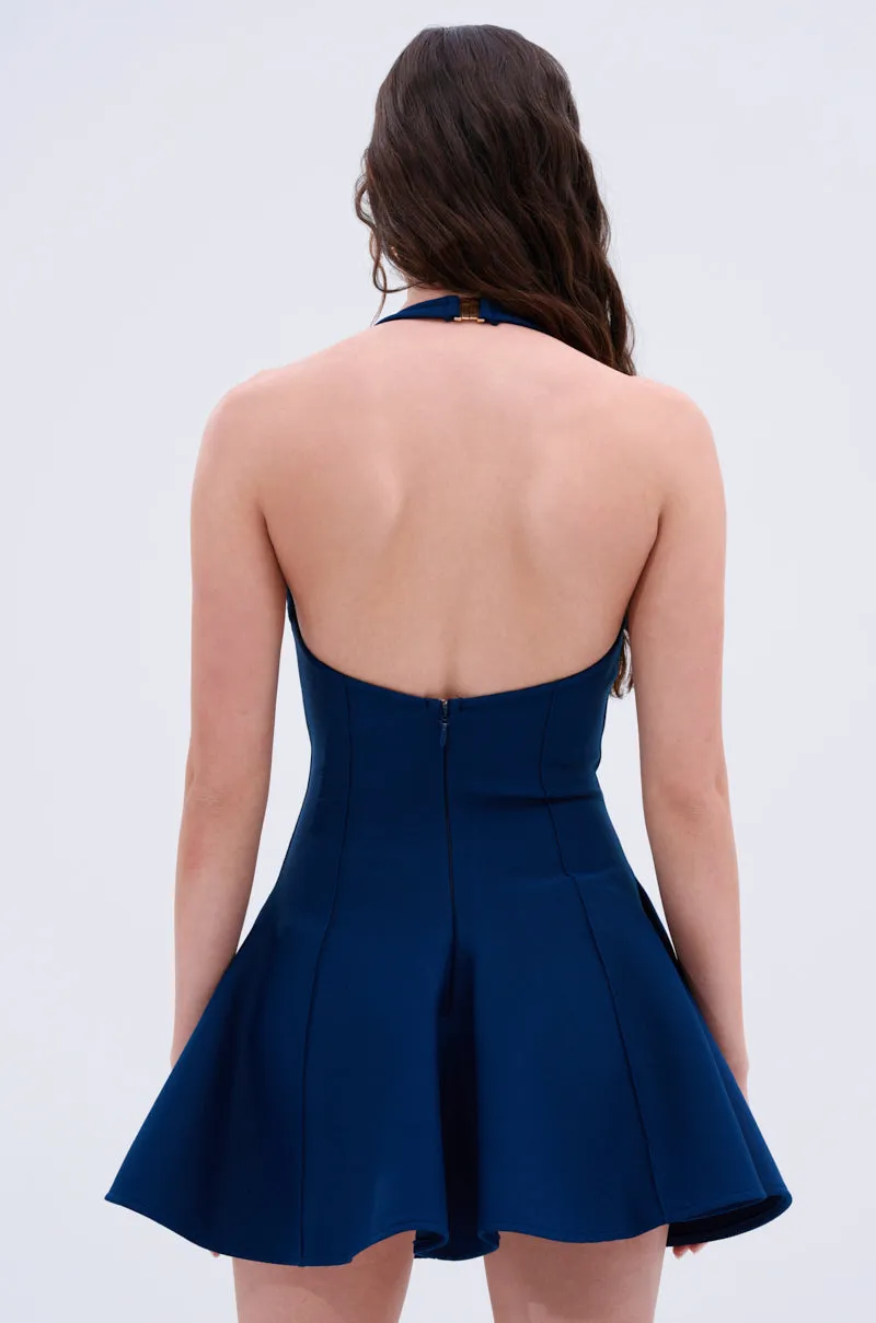 SHE'S A CLASSIC BANDAGE MINI DRESS IN NAVY sold by AKIRA product image thumbnail 5