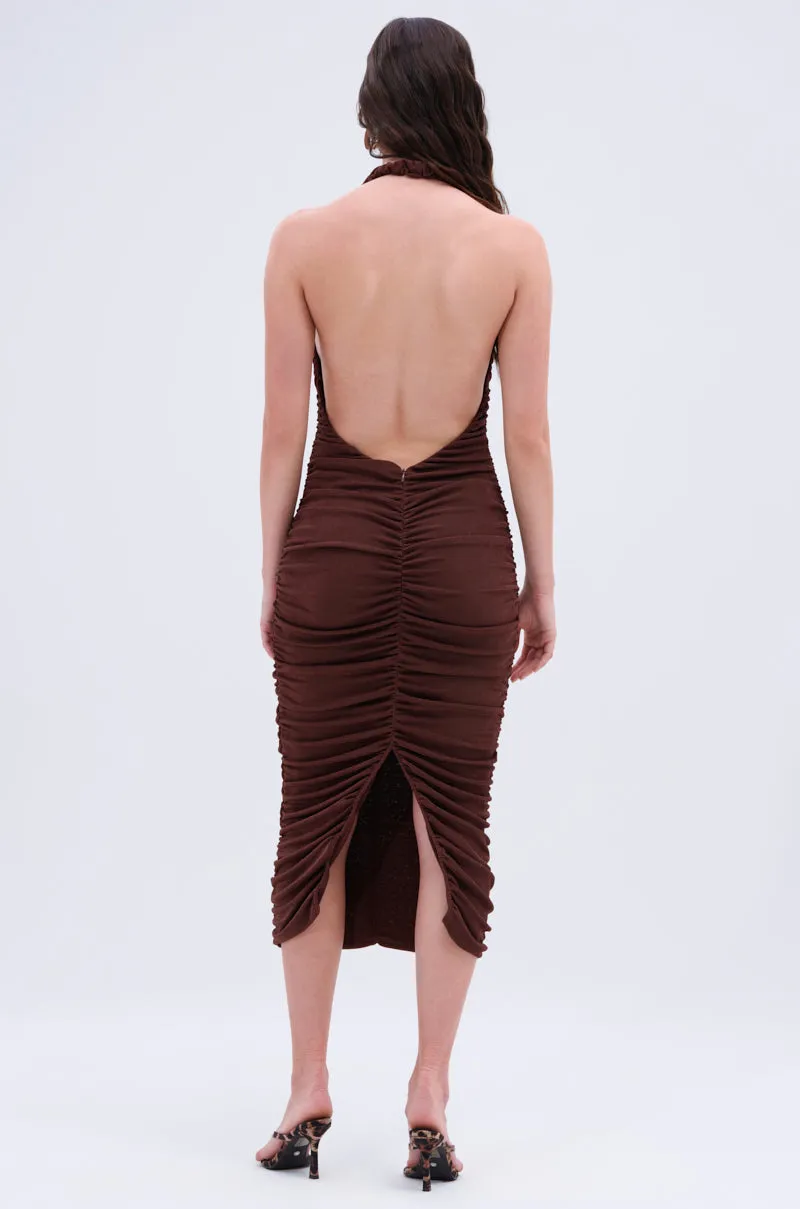 BODY ODDY MIDI DRESS IN BROWN sold by AKIRA product image thumbnail 2