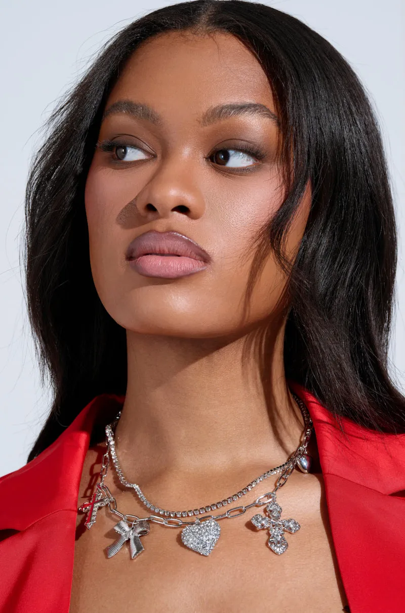 IT GIRL SILVER NECKLACE sold by AKIRA product image thumbnail 4