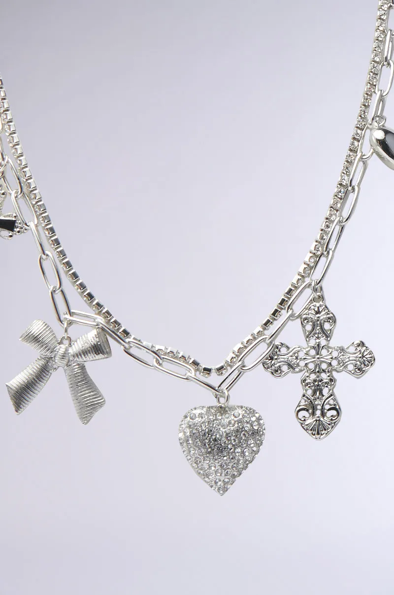 IT GIRL SILVER NECKLACE sold by AKIRA product image thumbnail 2