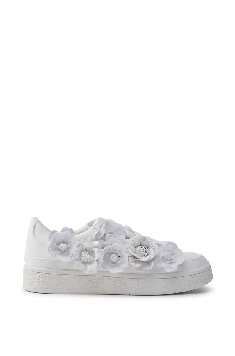 AZALEA WANG CARNATION WHITE FLAT SNEAKER sold by AKIRA product image thumbnail 3