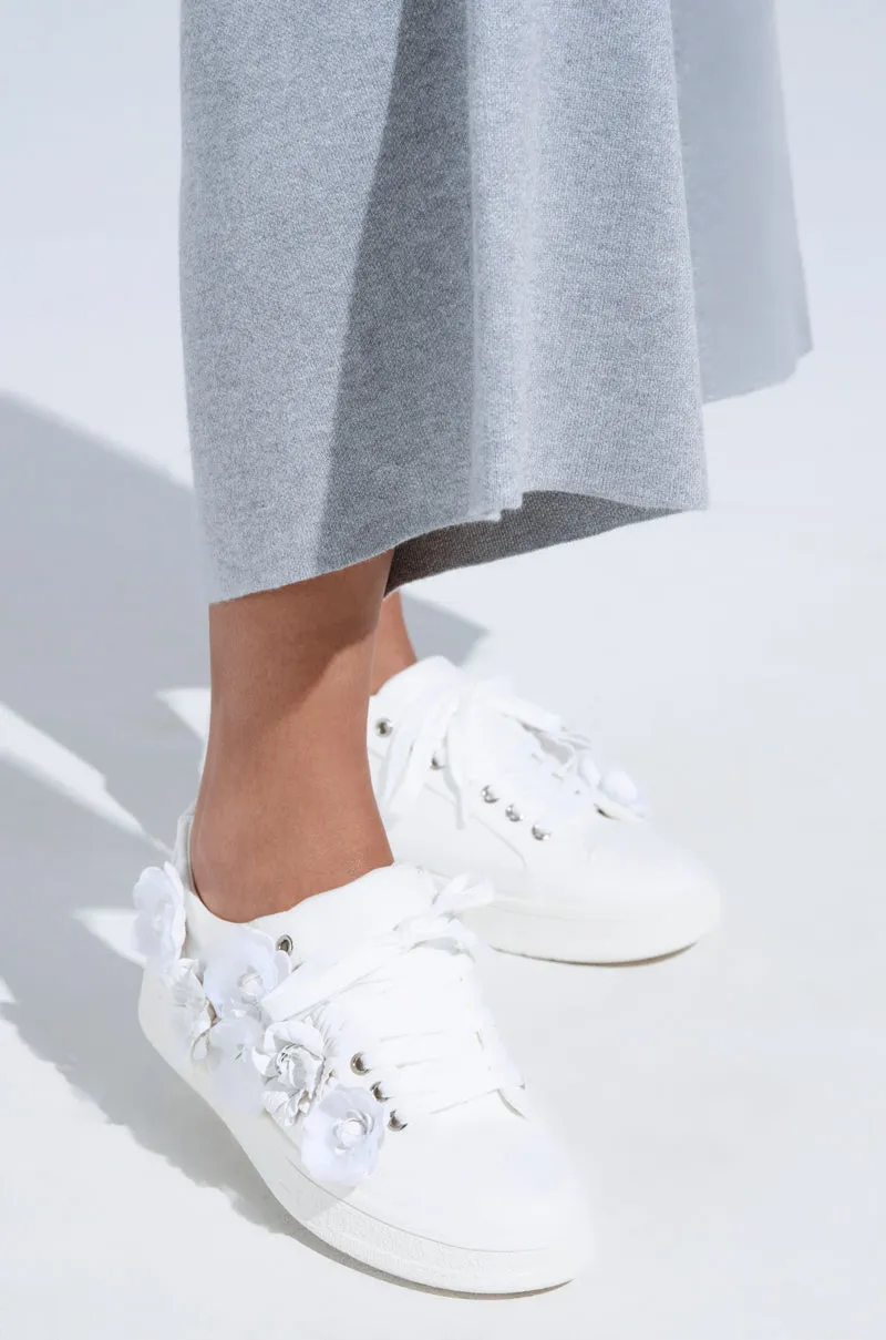 AZALEA WANG CARNATION WHITE FLAT SNEAKER sold by AKIRA product image thumbnail 2
