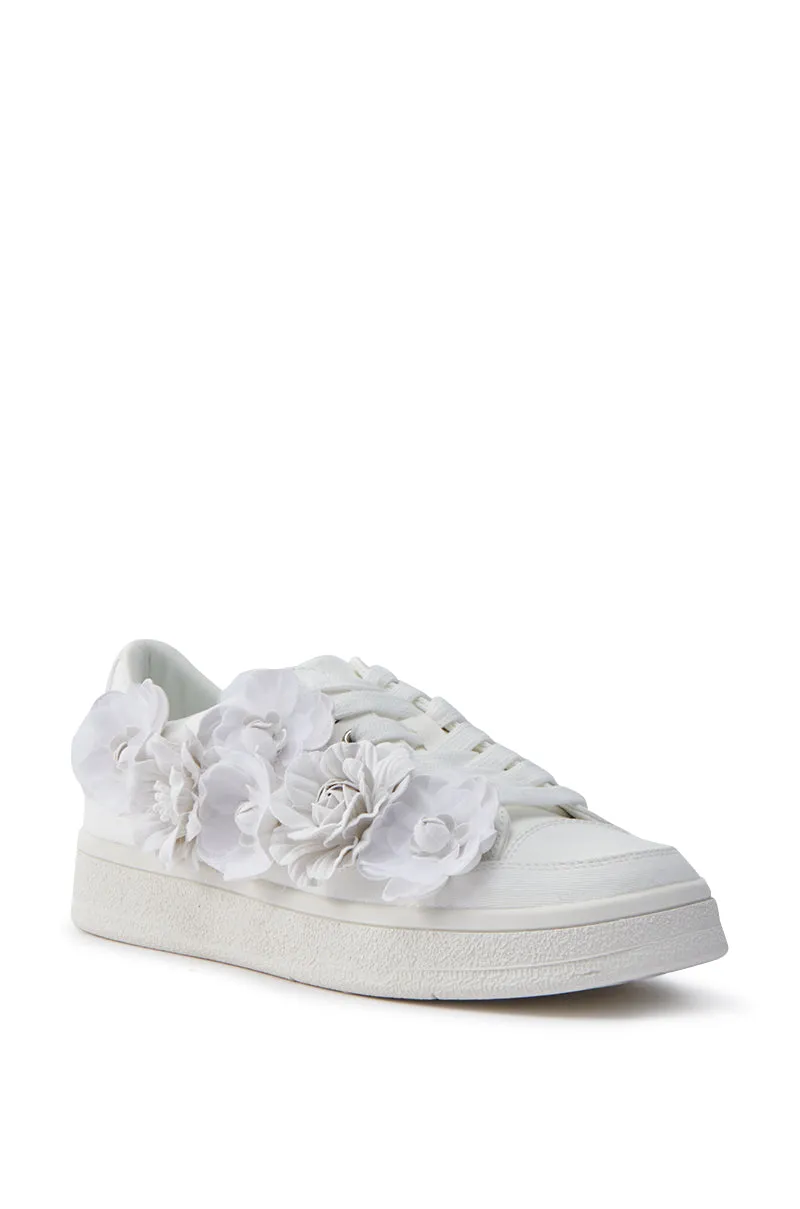 AZALEA WANG CARNATION WHITE FLAT SNEAKER sold by AKIRA product image thumbnail 4