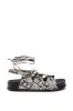 AKIRA YUNA RHINESTONE FLOWER EMBELLISHED SANDAL sold by AKIRA
