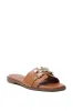 AKIRA  ARCADIANA BROWN EMBELLISHED RHINESTONE SANDAL sold by AKIRA