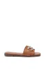 AKIRA  ARCADIANA BROWN EMBELLISHED RHINESTONE SANDAL sold by AKIRA