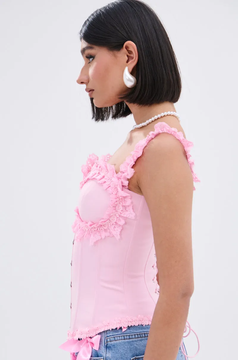 STUCK IN A DREAM CORSET TOP sold by AKIRA product image thumbnail 2