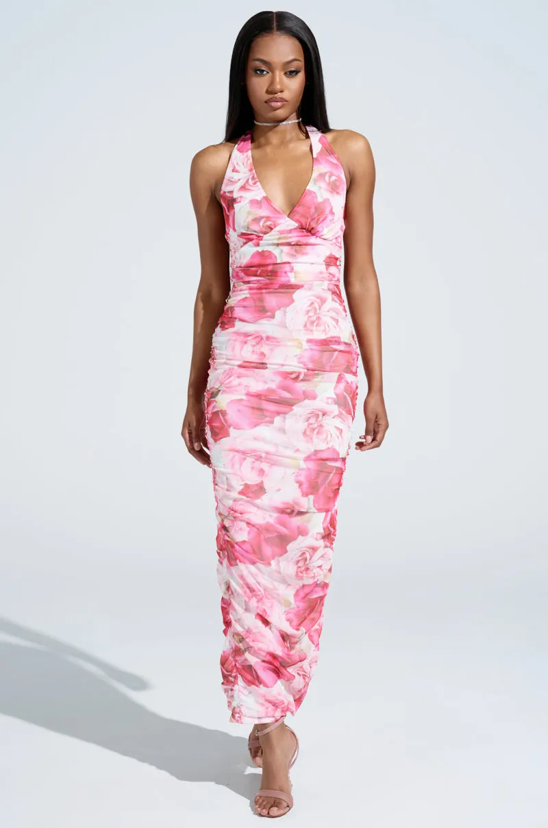 VIOLETS FOR ROSES PRINTED MAXI DRESS sold by AKIRA product image thumbnail 2