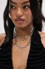 LAYERED UP SILVER NECKLACE sold by AKIRA