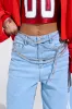 CHAINED TO THE RHYTHM BELT IN SILVER sold by AKIRA