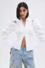 CRAZY IN LOVE BUTTON DOWN BLOUSE sold by AKIRA