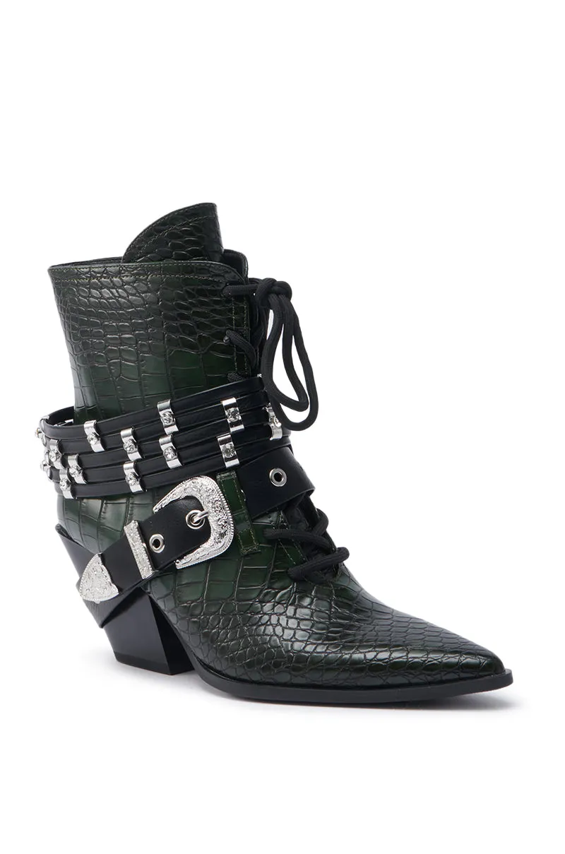 AZALEA WANG JAVELIN GREEN WESTERN BOOTIE sold by AKIRA product image thumbnail 5