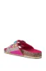 AKIRA RUVY FUCHSIA STONE EMBELLISHED FLAT SANDAL sold by AKIRA