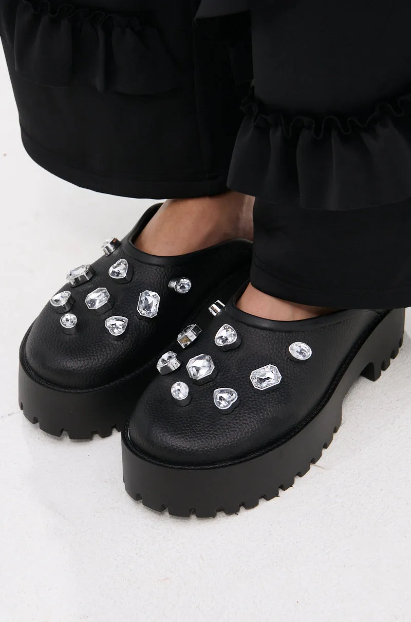 AZALEA WANG HAIN BLACK EMBELLISHED FLAT sold by AKIRA product image thumbnail 2