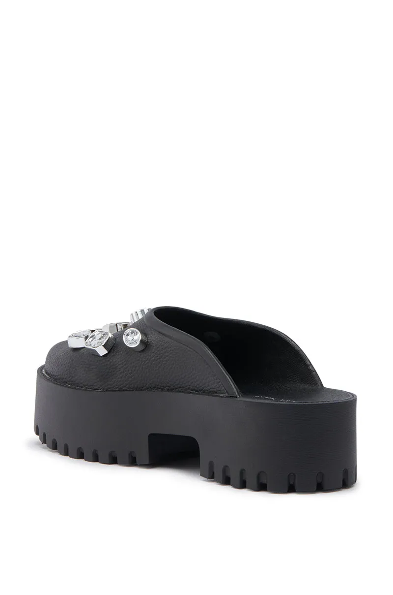 AZALEA WANG HAIN BLACK EMBELLISHED FLAT sold by AKIRA product image thumbnail 5