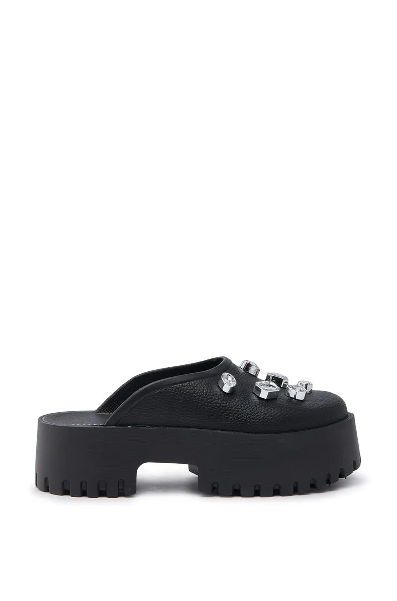 AZALEA WANG HAIN BLACK EMBELLISHED FLAT sold by AKIRA product image thumbnail 3