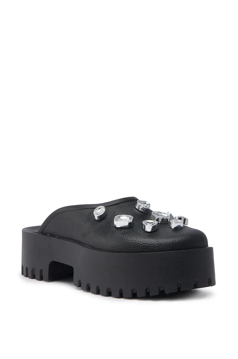 AZALEA WANG HAIN BLACK EMBELLISHED FLAT sold by AKIRA product image thumbnail 4