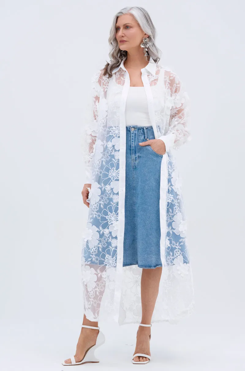 LACE BUTTON UP sold by AKIRA product image thumbnail 2