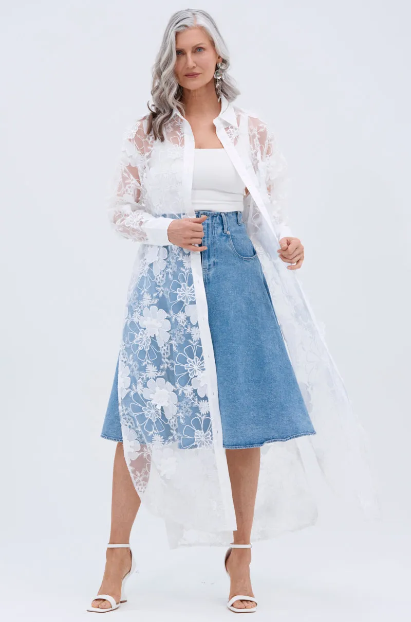 LACE BUTTON UP sold by AKIRA product image thumbnail 5