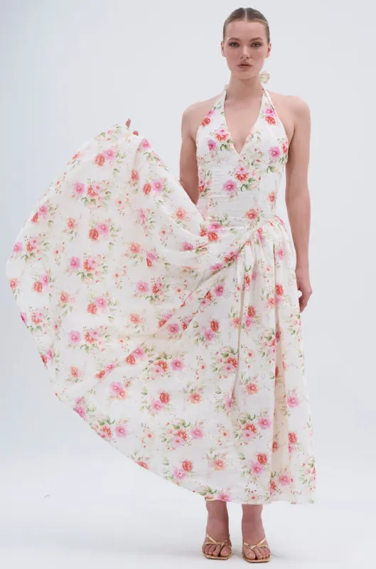KEEP IT MOVING ON FLORAL MAXI DRESS sold by AKIRA