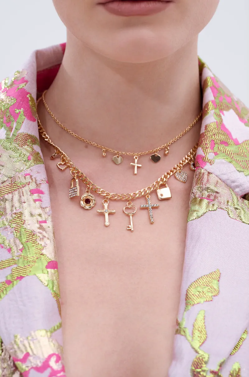 CHARMED LIFE GOLD NECKLACE sold by AKIRA product image thumbnail 2
