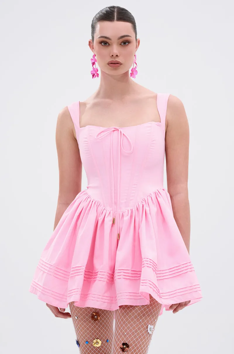 ISSA LOOK MINI DRESS IN PINK sold by AKIRA