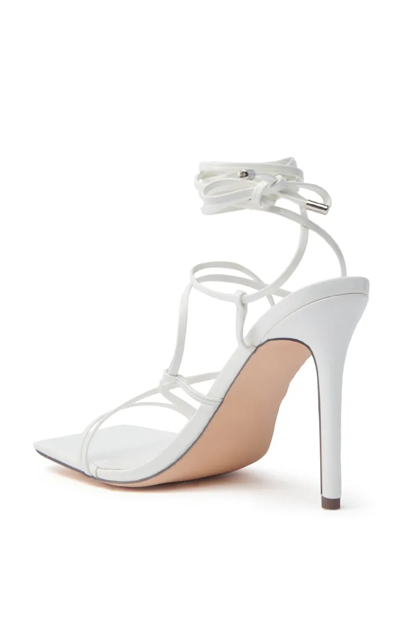 AZALEA WANG LAURA WHITE STILETTO SANDAL sold by AKIRA product image thumbnail 5