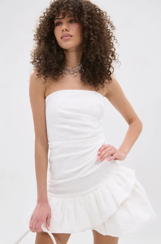 GARDEN PARTY MINI DRESS IN WHITE sold by AKIRA