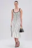 LETS GET IT GOING KNIT STRIPE MIDI DRESS sold by AKIRA