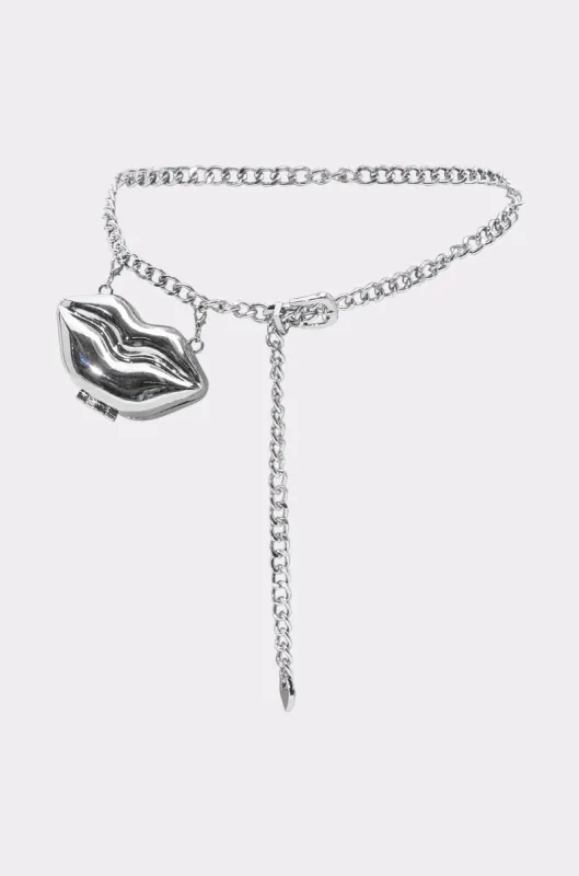 LIPPY SILVER BELT sold by AKIRA