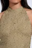 ON THE MOVE BODYCON MIDI DRESS IN OLIVE sold by AKIRA
