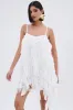NEVER MET A GIRL LIKE ME RUFFLE MINI DRESS sold by AKIRA